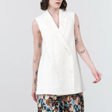 Christian Wijnants Apparel Womens Jackets Jollo Waistcoat Ivory / 34