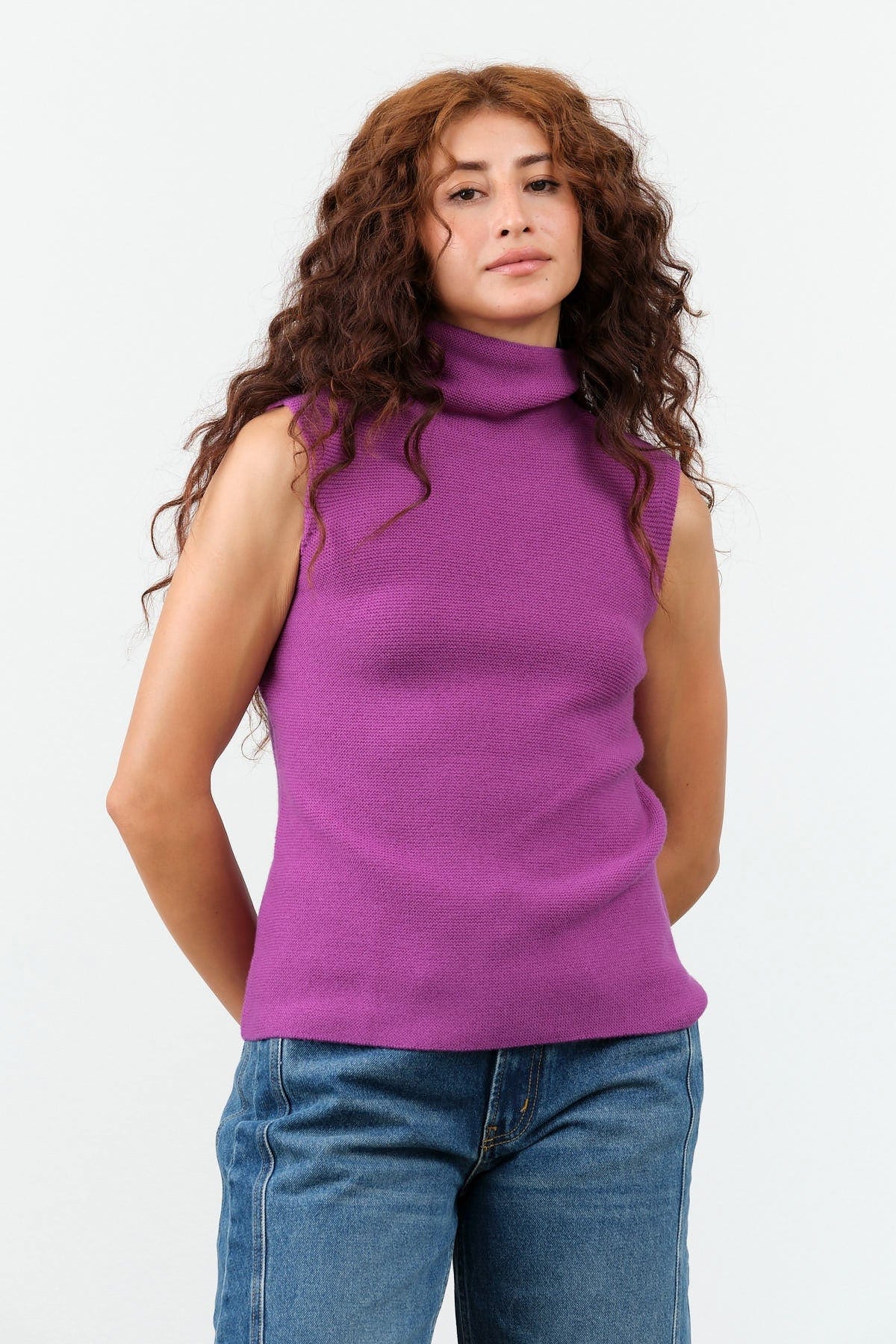 Christian Wijnants Apparel Womens Blouses Kewili Top in Dark Orchid Dark Orchid / XSmall