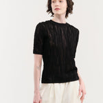 Christian Wijnants Apparel Womens Sweaters Kibo Short Sleeve Knitted Top