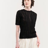 Christian Wijnants Apparel Womens Sweaters Kibo Short Sleeve Knitted Top