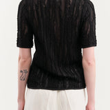 Christian Wijnants Apparel Womens Sweaters Kibo Short Sleeve Knitted Top