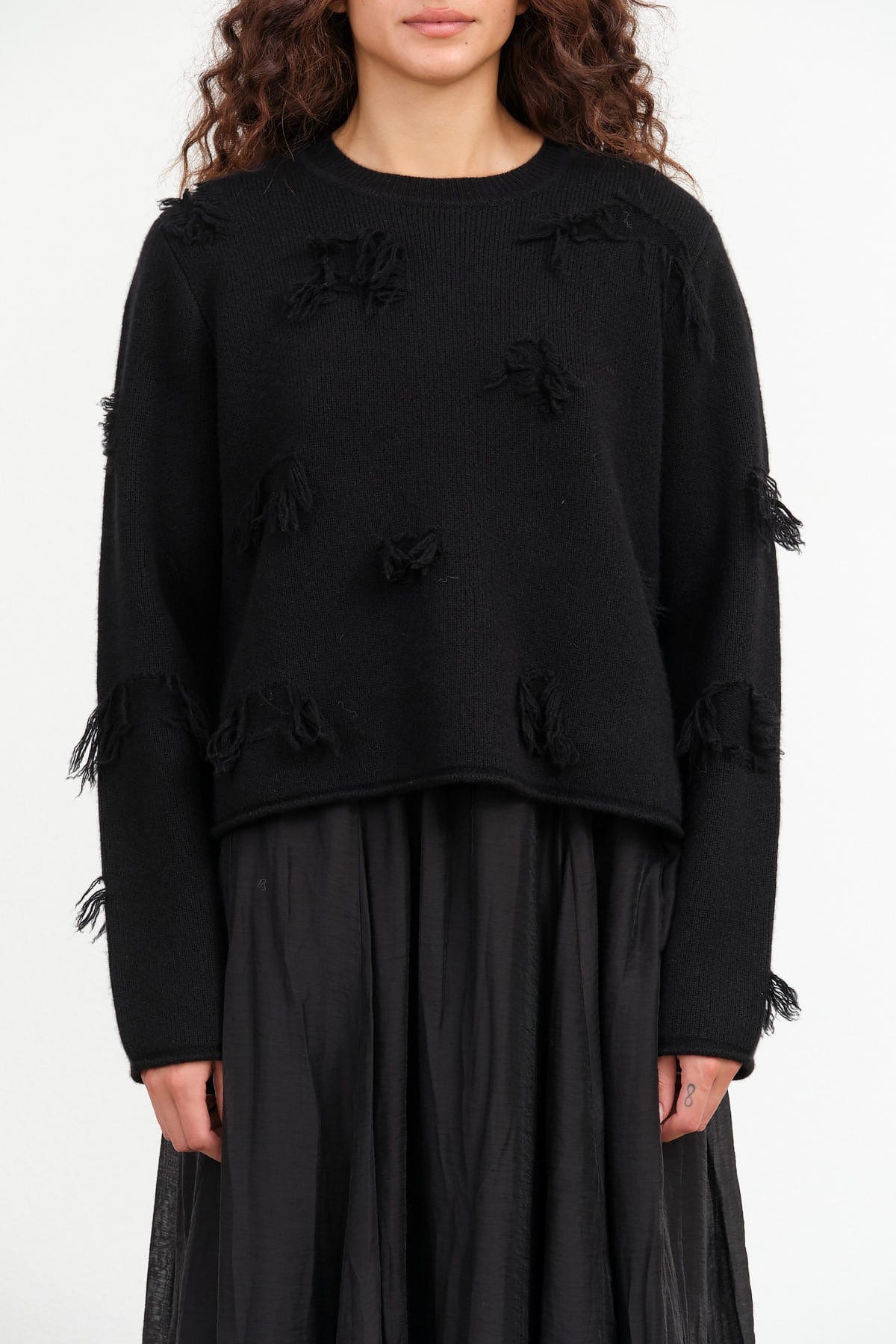 Christian Wijnants Apparel Womens Sweaters Kunao Sweater in Black