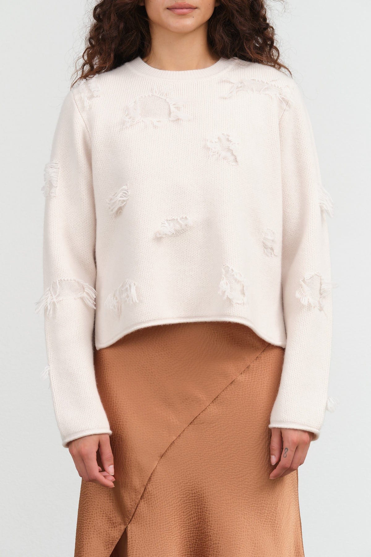 Christian Wijnants Apparel Womens Sweaters Kunao Sweater in Off-White