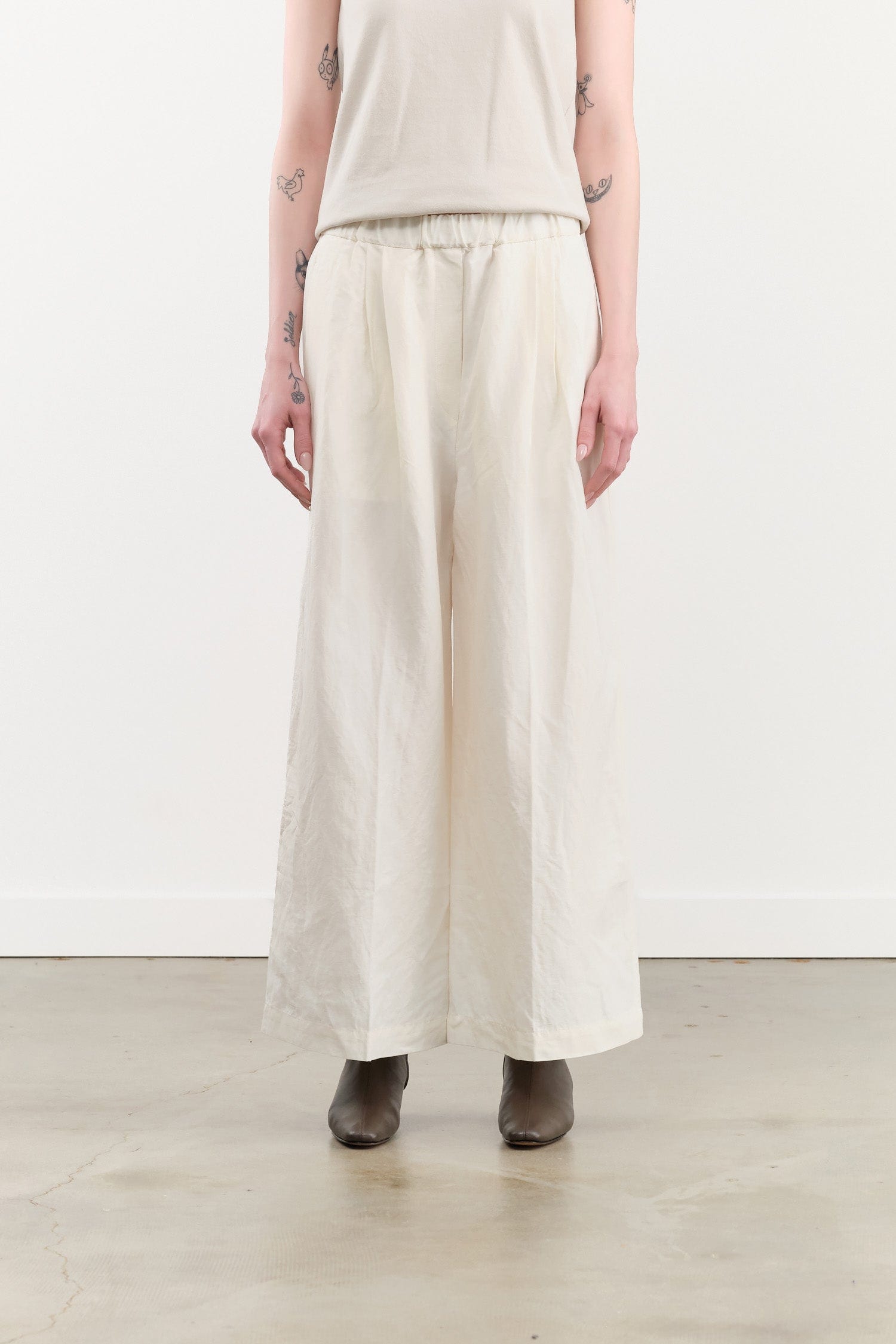 Christian Wijnants Apparel Womens Pants Pima Cropped Wide Leg Pants
