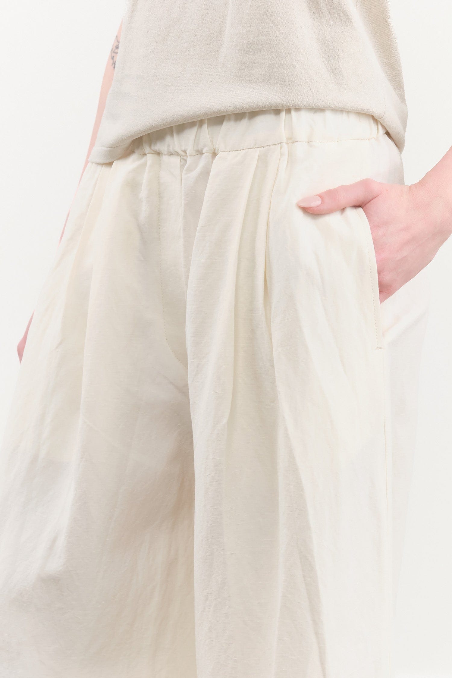 Christian Wijnants Apparel Womens Pants Pima Cropped Wide Leg Pants