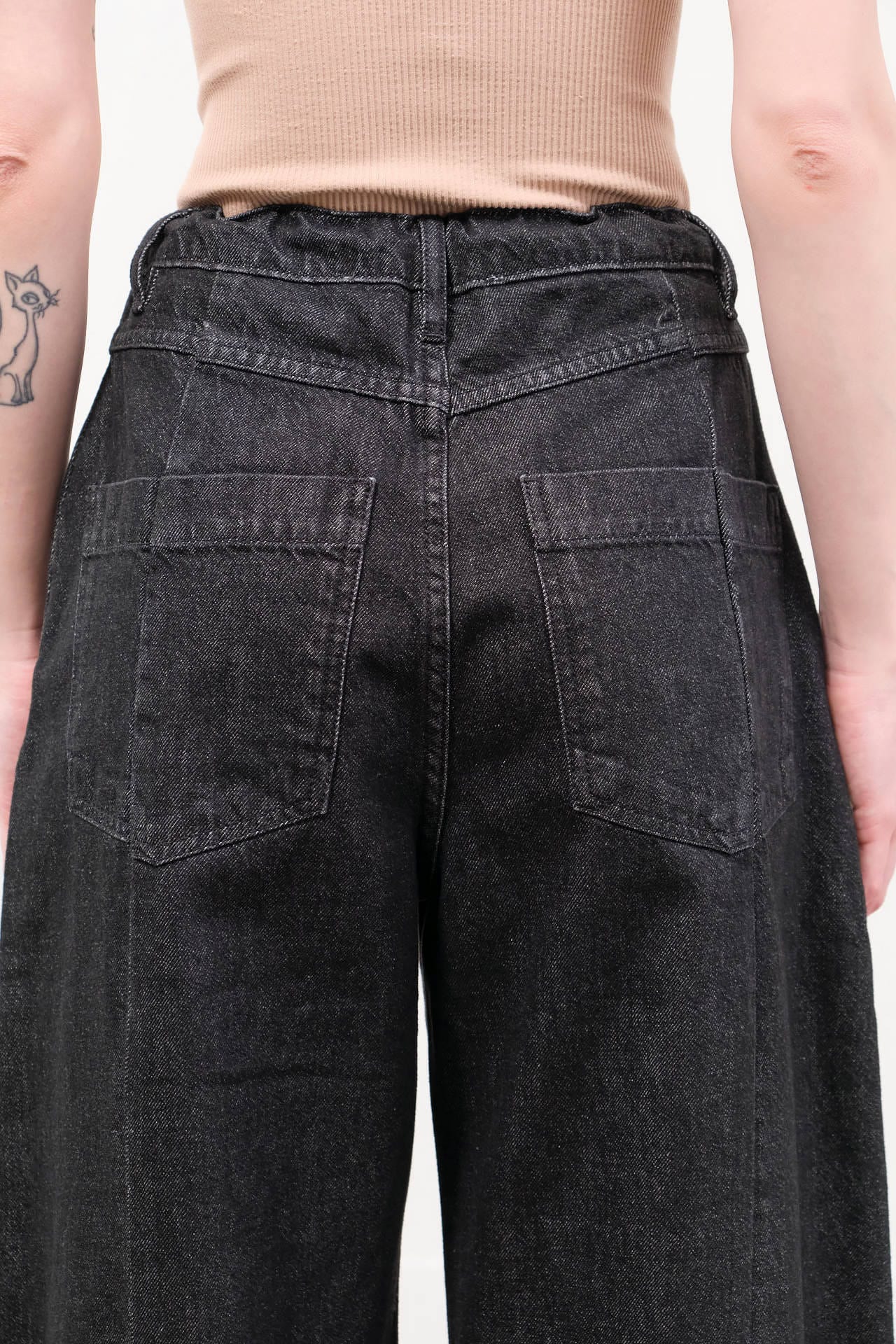 Christian Wijnants Apparel Womens Denim Pioni Pants in Black Denim