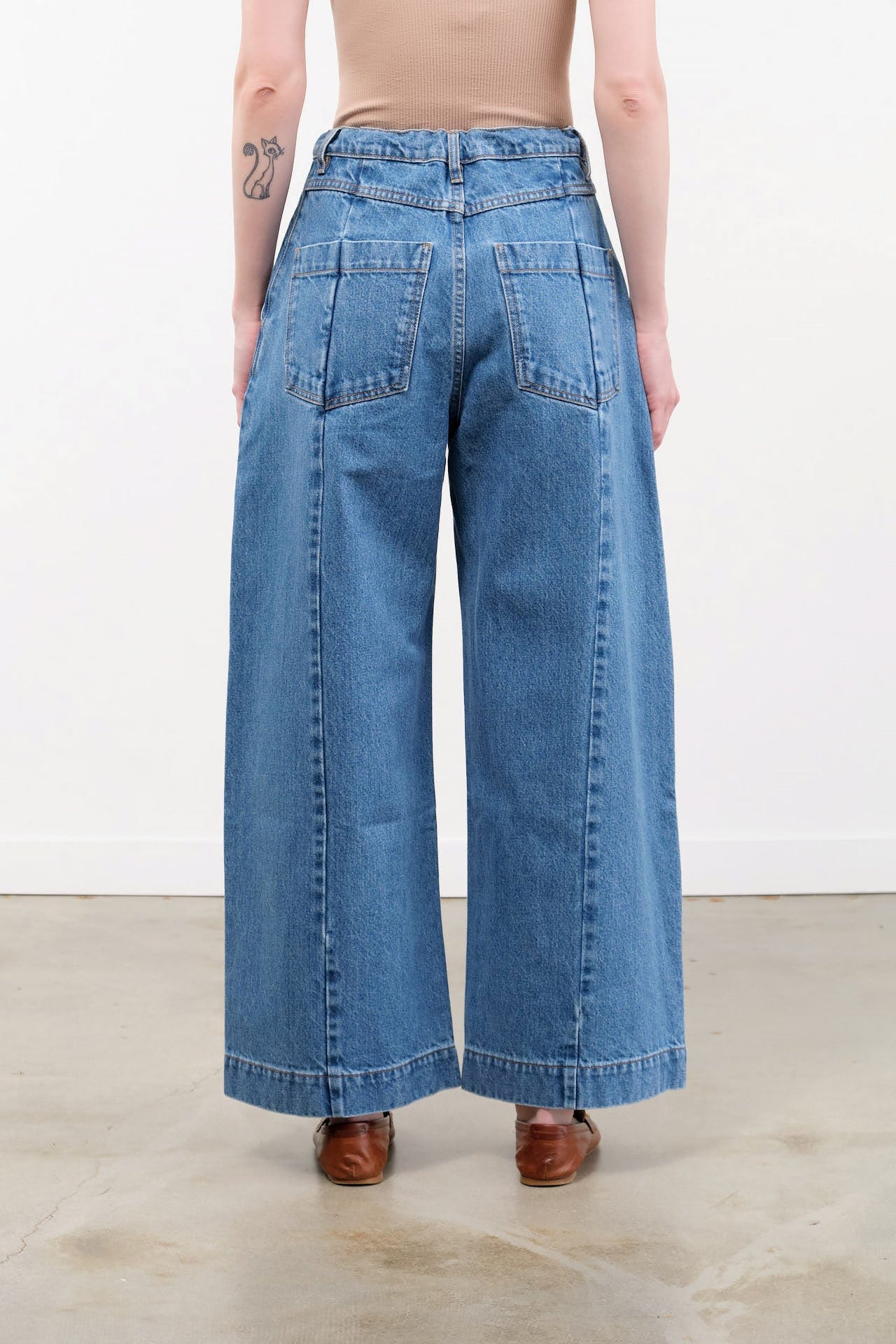 Christian Wijnants Apparel Womens Denim Pioni Pants in Blue Denim