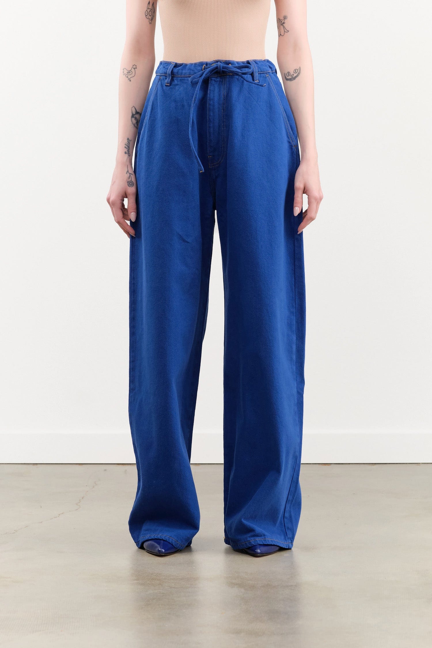 Christian Wijnants Apparel Womens Denim Piro Barrell Leg Jeans