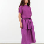 Christian Wijnants Apparel Womens Skirts Shiba Skirt Dark Magenta / 34