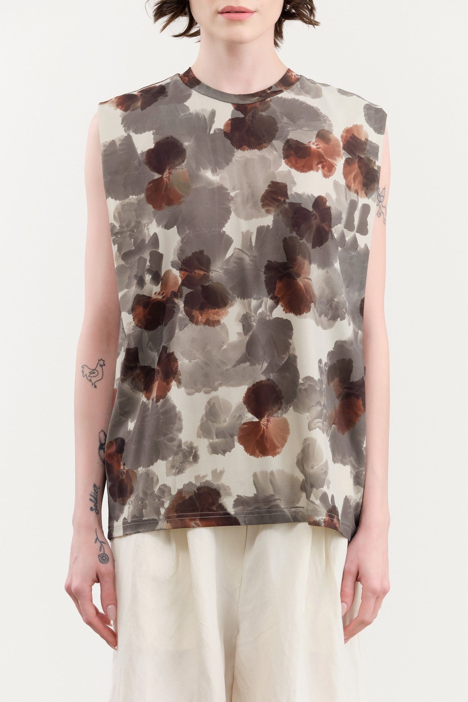 Christian Wijnants Apparel Womens Blouses Tabansir Sleeveless Jersey Top