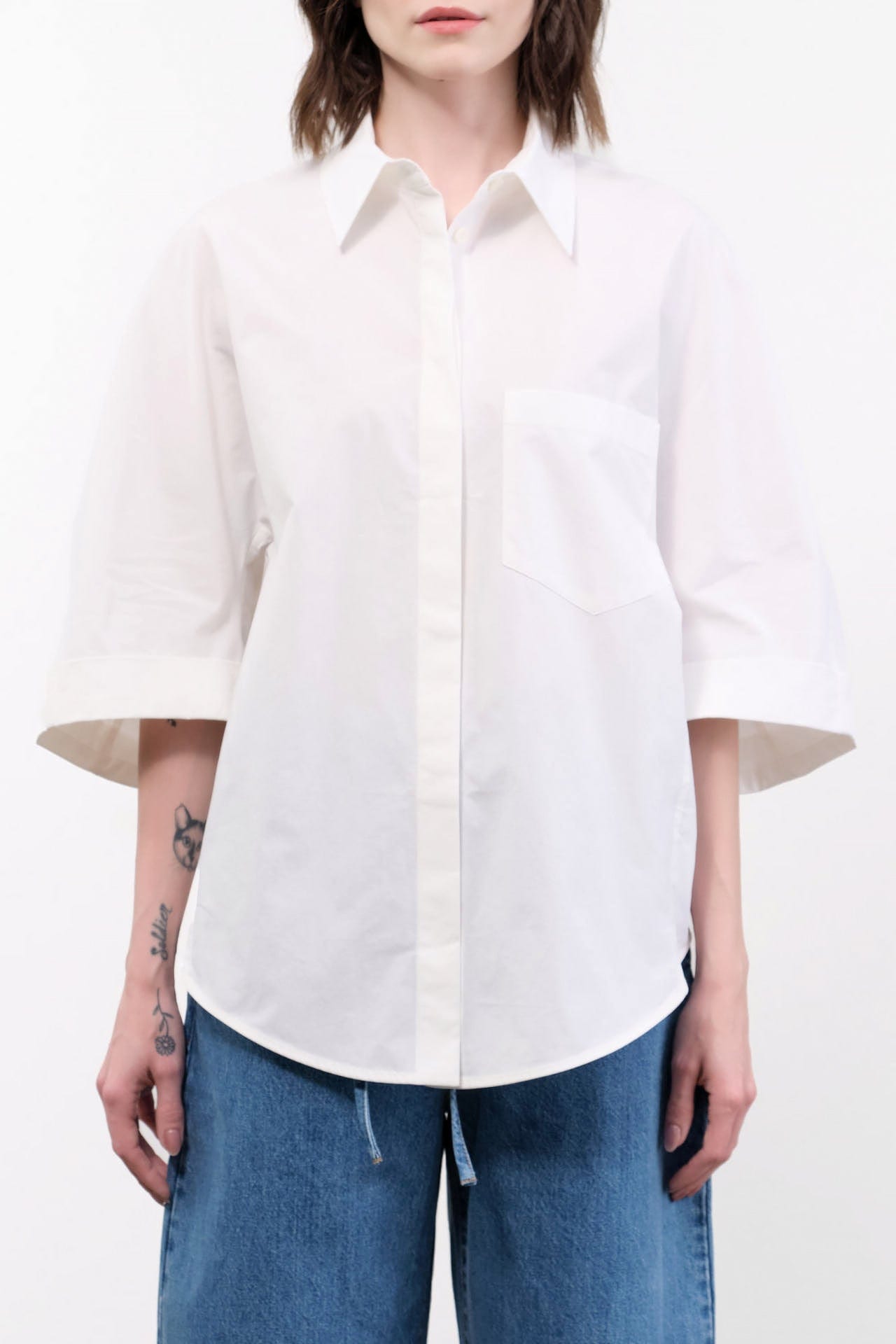 Christian Wijnants Apparel Womens Blouses Tialle Top in White