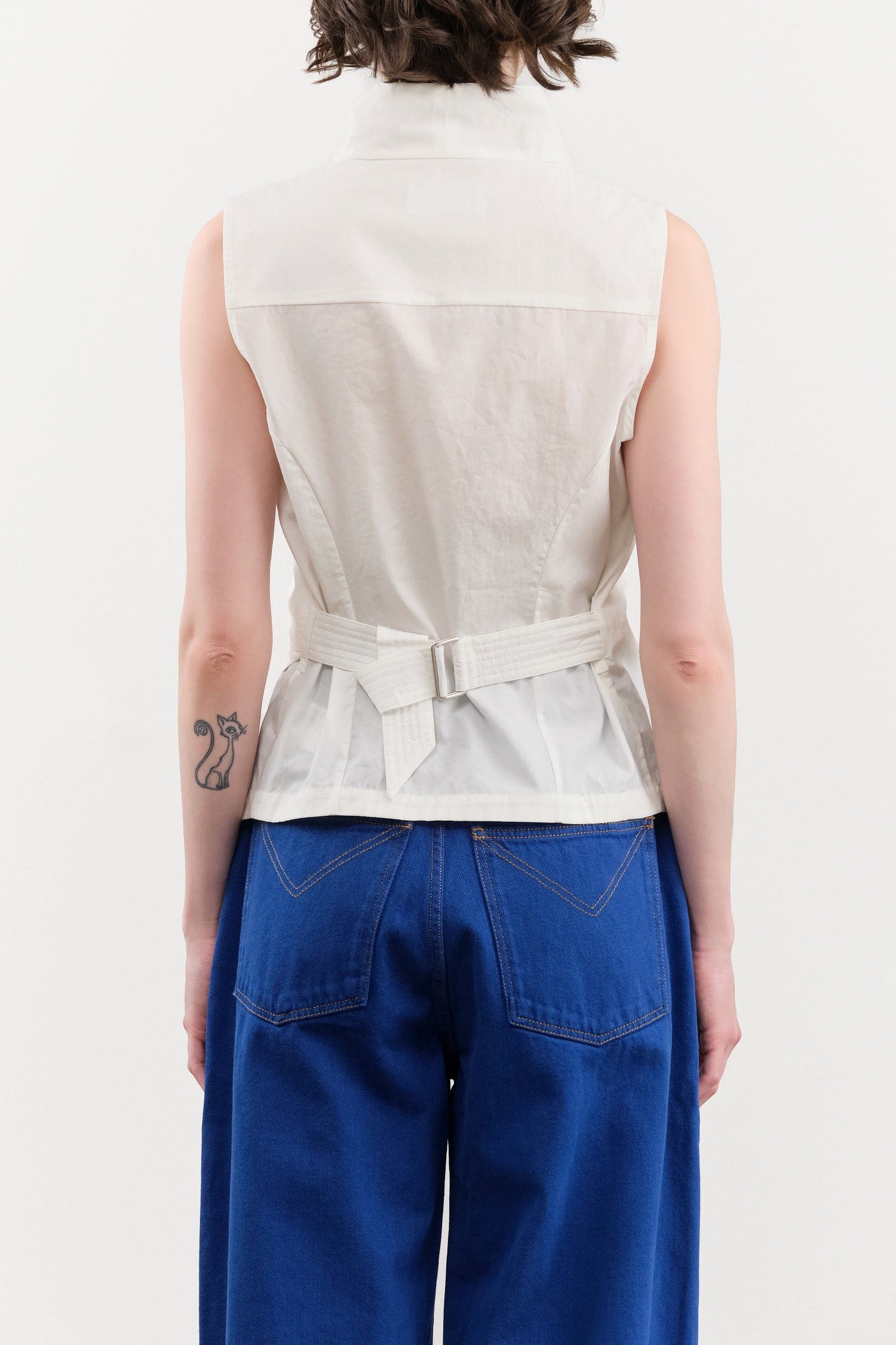 Christian Wijnants Apparel Womens Blouses Tilayo Wrap Around Top in Off White