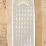 Circle and Crescent Art Prints 2025 Moon Print Sand Stone / 9.5" W X 24" L