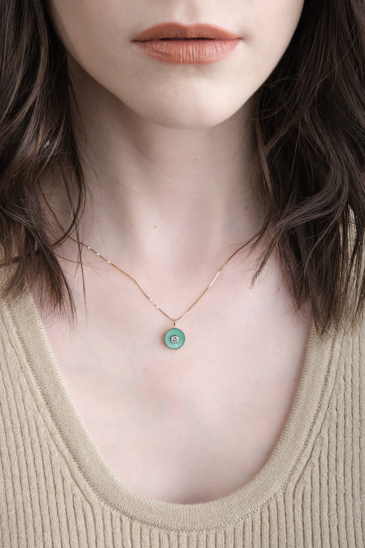 Young in the Mountains Cerclen Necklace in Lucin Variscite