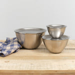 Conte Home Kitchen Serving Makanai Bowl 220 Stainless Steel / 9" D x 5" H