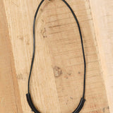 Crescioni Jewelry Necklaces Circuit Necklace in Black Black / 2.5" H X 5.5" W