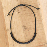 Crescioni Jewelry Necklaces Circuit Necklace in Black Black / 2.5" H X 5.5" W