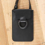 Crescioni Accessories Bags Via Pouch in Black Black / 7" H X 5" W X 0.5" D