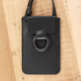 Crescioni Accessories Bags Via Pouch in Black Black / 7" H X 5" W X 0.5" D
