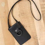 Crescioni Accessories Bags Via Pouch in Black Black / 7" H X 5" W X 0.5" D