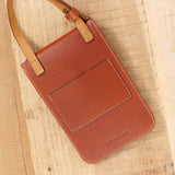 Crescioni Accessories Bags Via Pouch in Saddle Brown Saddle Brown / 7" H X 5" W X 0.5" D