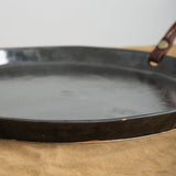 DBO Home Home Kitchen Serving Remo Handled Tray In Mussel Mussel / 13" Dia X 1" H