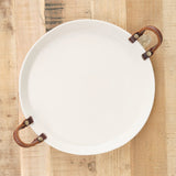 DBO Home Home Kitchen Serving Remo Handled Tray In Snowflake Snowflake / 13" Dia X 1" H