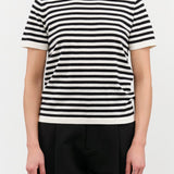 DEMYLEE Apparel Womens Sweaters Adebola Stripe Cotton Cashmere Top