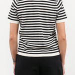 DEMYLEE Apparel Womens Sweaters Adebola Stripe Cotton Cashmere Top