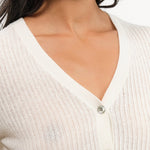 DEMYLEE Apparel Womens Sweaters Cadence Cotton Linen Cardigan