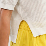 DEMYLEE Apparel Womens Sweaters Cadence Cotton Linen Cardigan