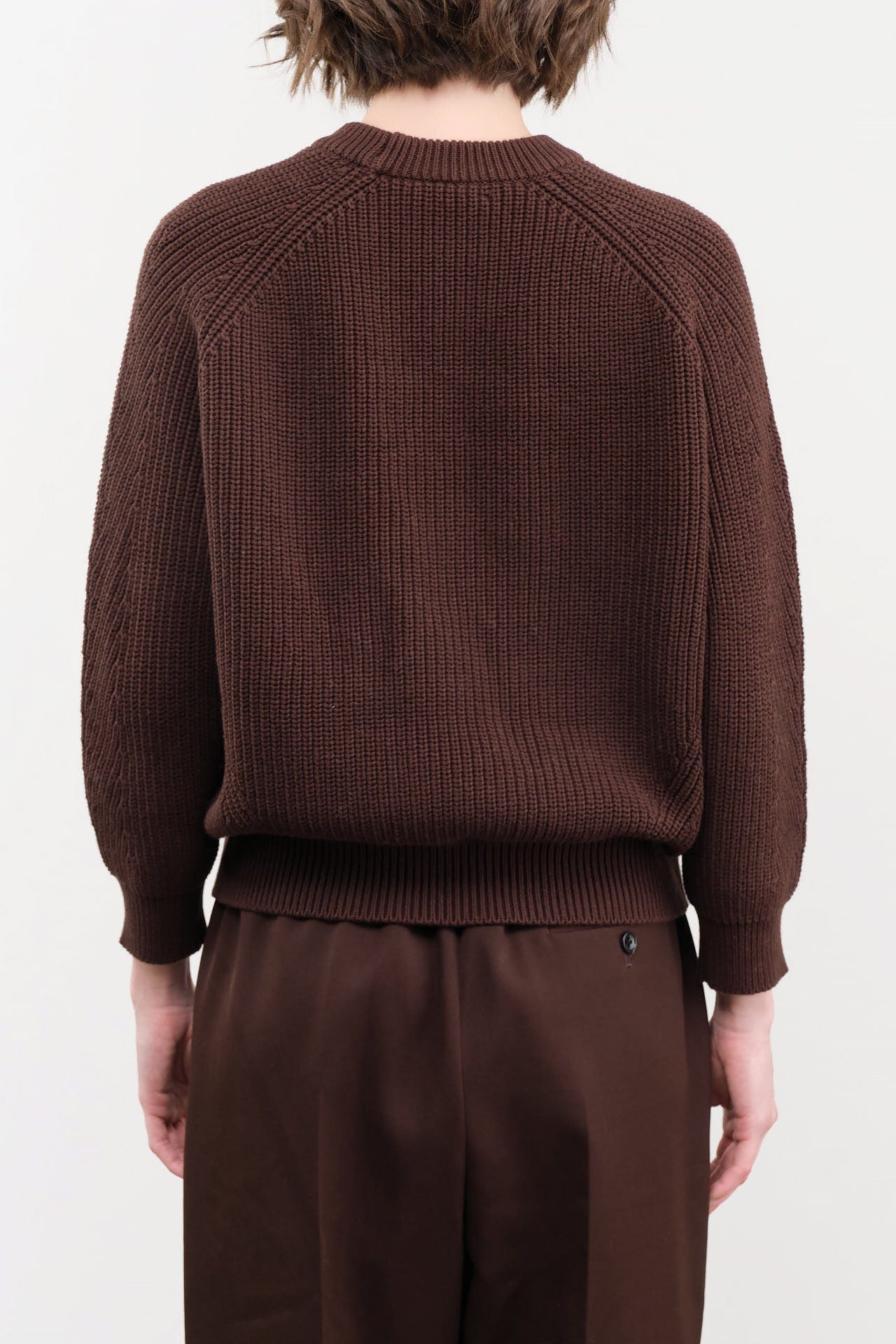 DEMYLEE Apparel Womens Sweaters Chelsea Cotton Sweater in Espresso
