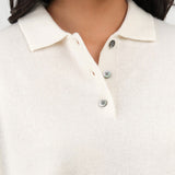 DEMYLEE Apparel Womens Sweaters Darrin Top in Ivory