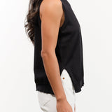 DEMYLEE Apparel Womens Sweaters Elisa Fine Pima Cotton Vest