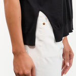 DEMYLEE Apparel Womens Sweaters Elisa Fine Pima Cotton Vest