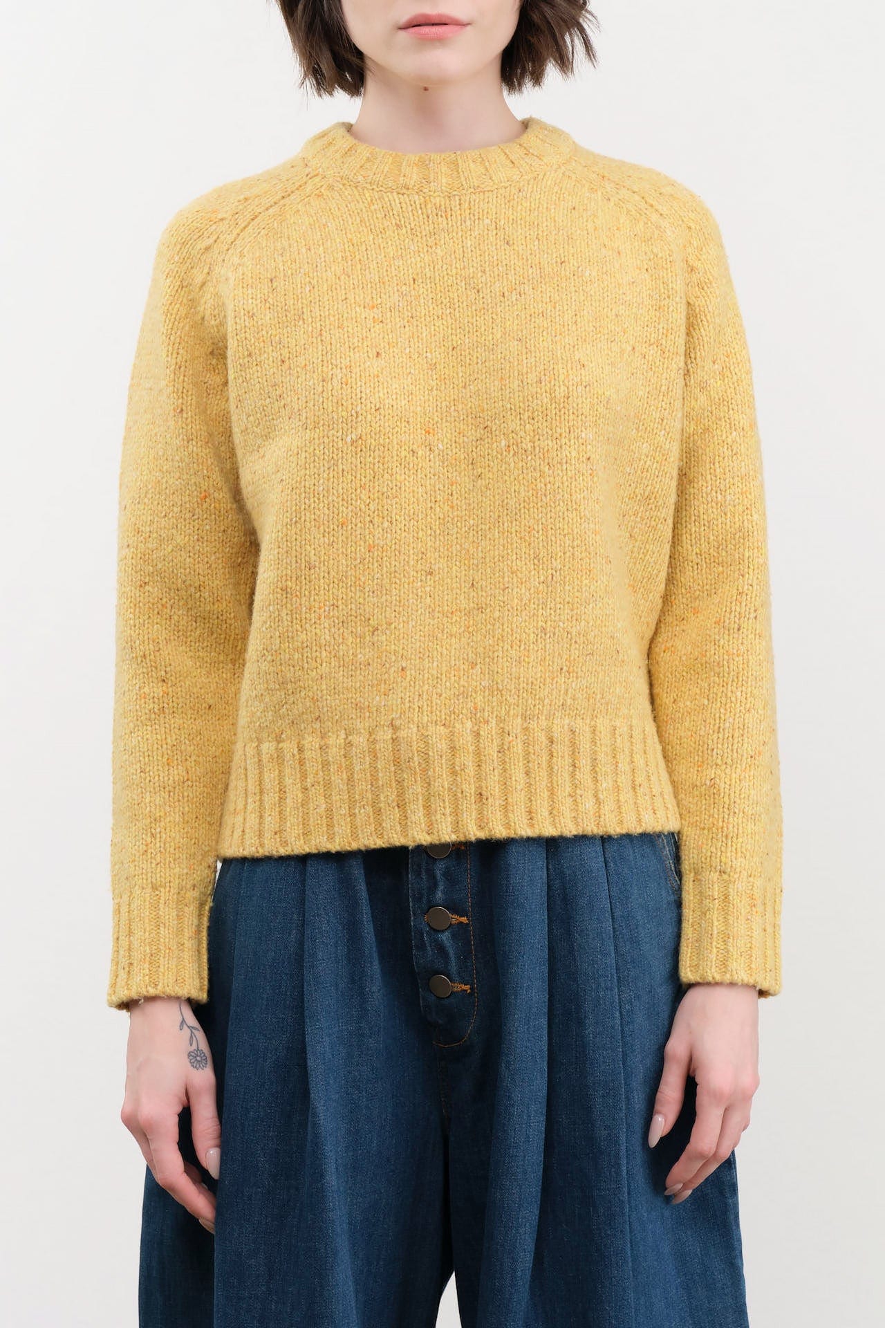 DEMYLEE Apparel Womens Sweaters Emberly Speckled Wool Sweater