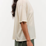 DEMYLEE Apparel Womens Sweaters Hazel Superfine Cashmere Top in Ivory