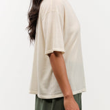 DEMYLEE Apparel Womens Sweaters Hazel Superfine Cashmere Top in Ivory