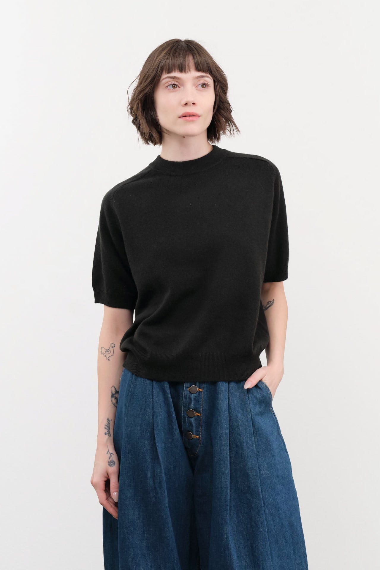 DEMYLEE Apparel Womens Sweaters Irelia Cashmere Top