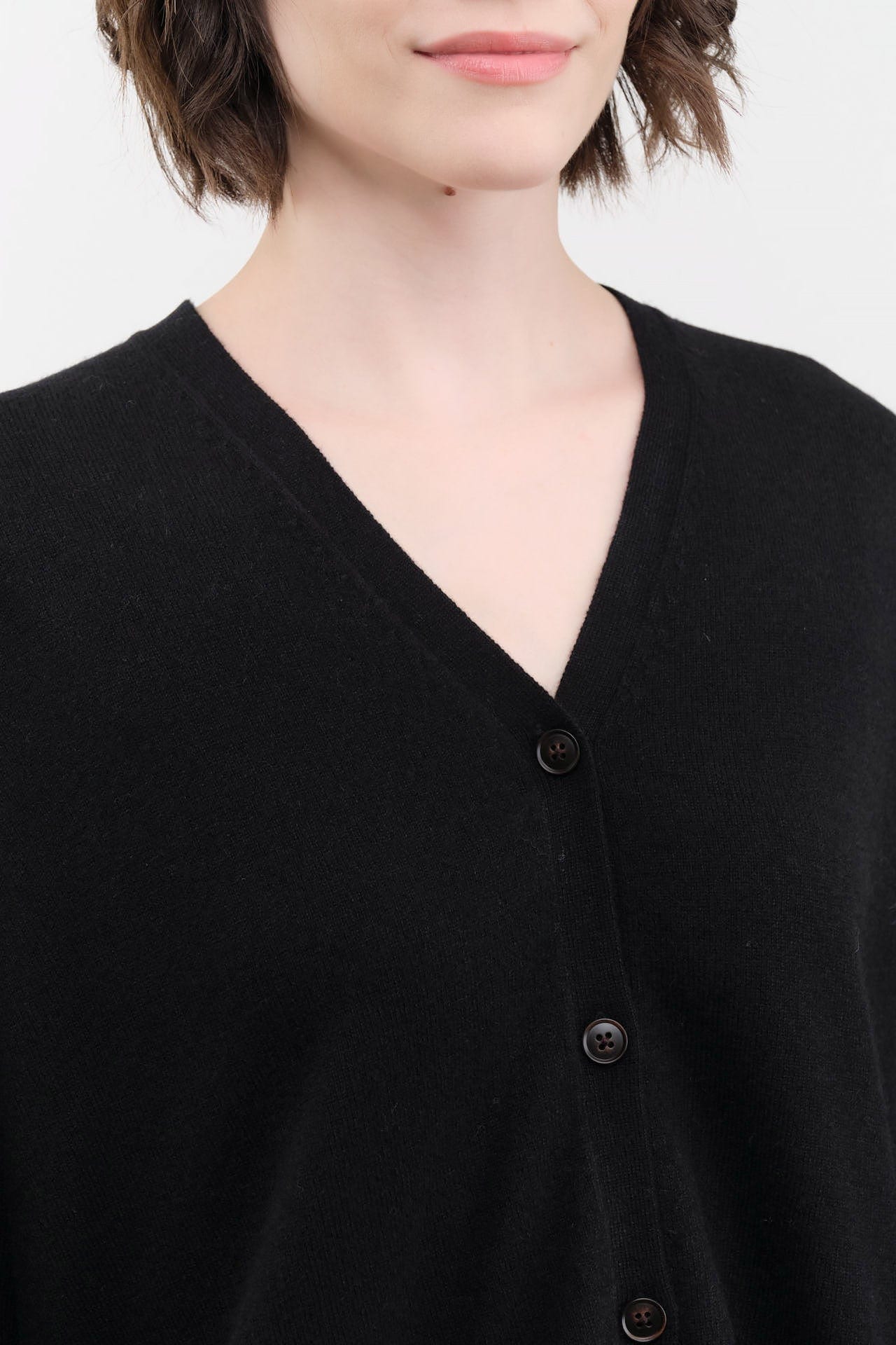DEMYLEE Apparel Womens Sweaters Jayla Cashmere Cardigan in Black