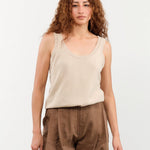 DEMYLEE Apparel Womens Sweaters Jessie Cotton Linen Top