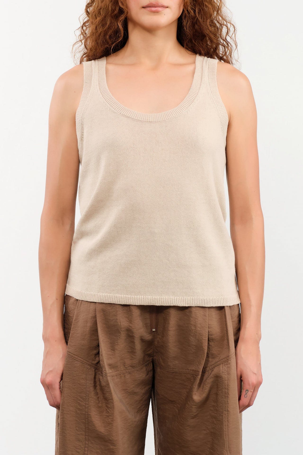 DEMYLEE Apparel Womens Sweaters Jessie Cotton Linen Top