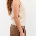 DEMYLEE Apparel Womens Sweaters Jessie Cotton Linen Top