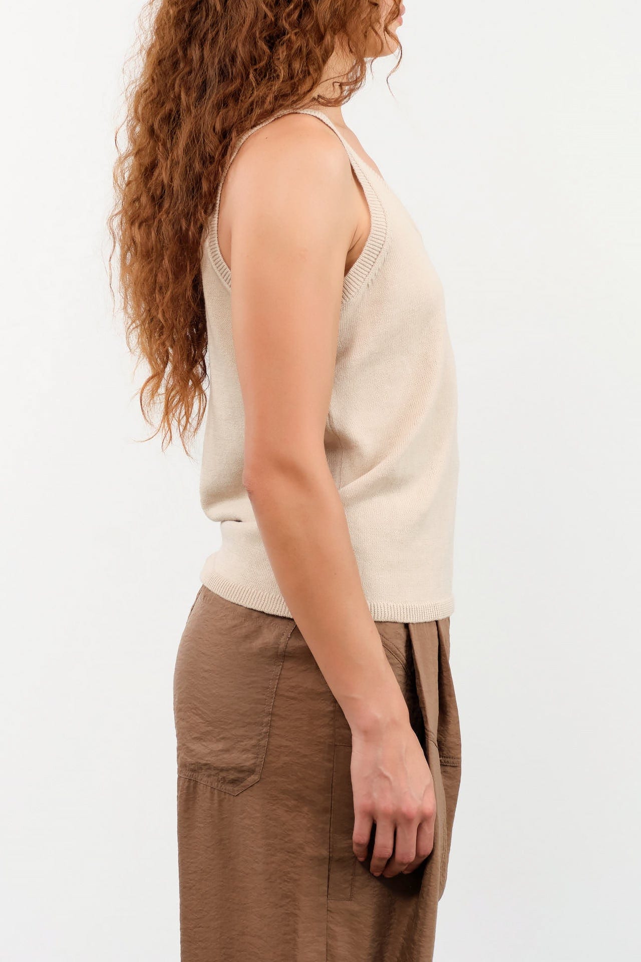 DEMYLEE Apparel Womens Sweaters Jessie Cotton Linen Top