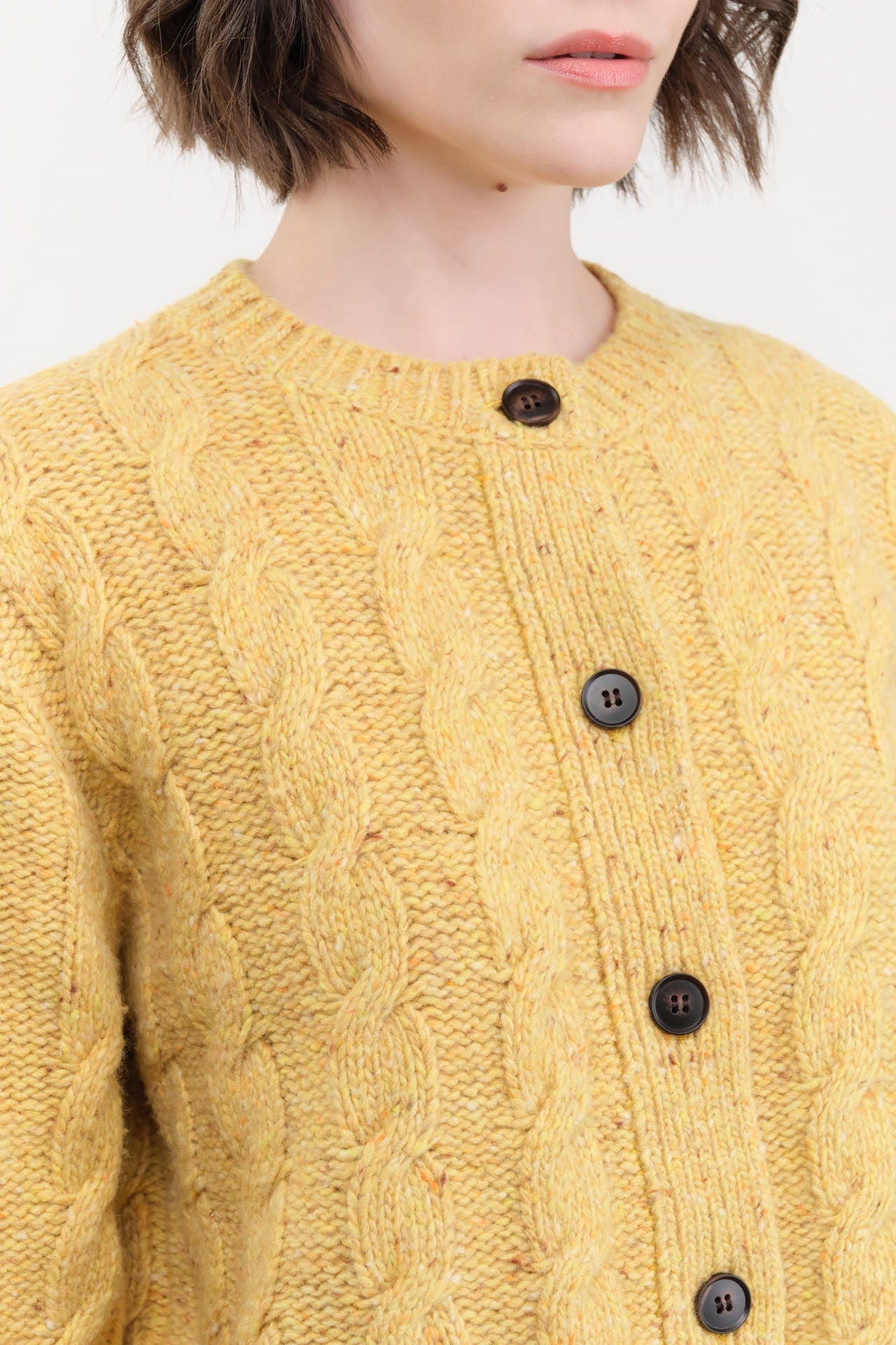 DEMYLEE Apparel Womens Sweaters Kinsley Speckled Wool Cardigan