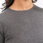 DEMYLEE Apparel Womens Sweaters Maeve Superfine Cashmere Sweater in Charcoal Heather