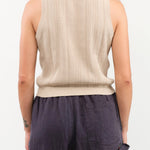 DEMYLEE Apparel Womens Sweaters Nyla Cotton Linen Top