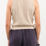 DEMYLEE Apparel Womens Sweaters Nyla Cotton Linen Top