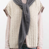 DEMYLEE Accessories Bandanas Ruri Cashmere Bandana in Dark Heather Grey Dark Heather Grey / One Size