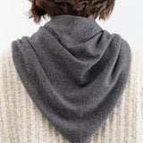 DEMYLEE Accessories Bandanas Ruri Cashmere Bandana in Dark Heather Grey Dark Heather Grey / One Size